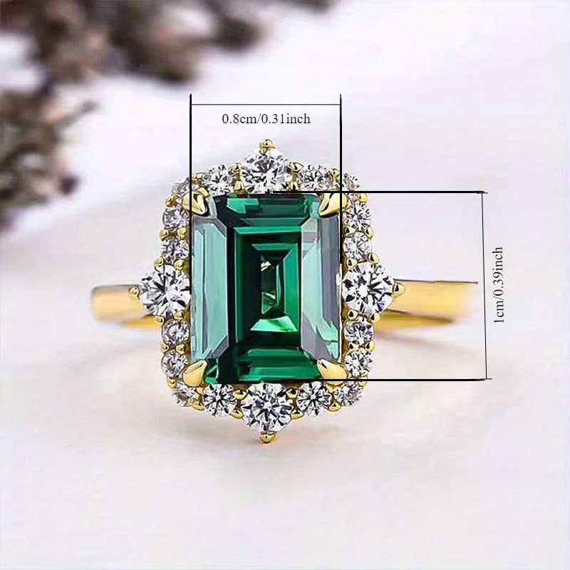Bague Agate Reine émeraude en or