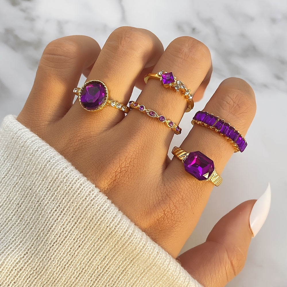 Bague améthyste en or