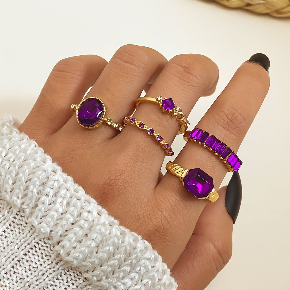 Bague améthyste en or