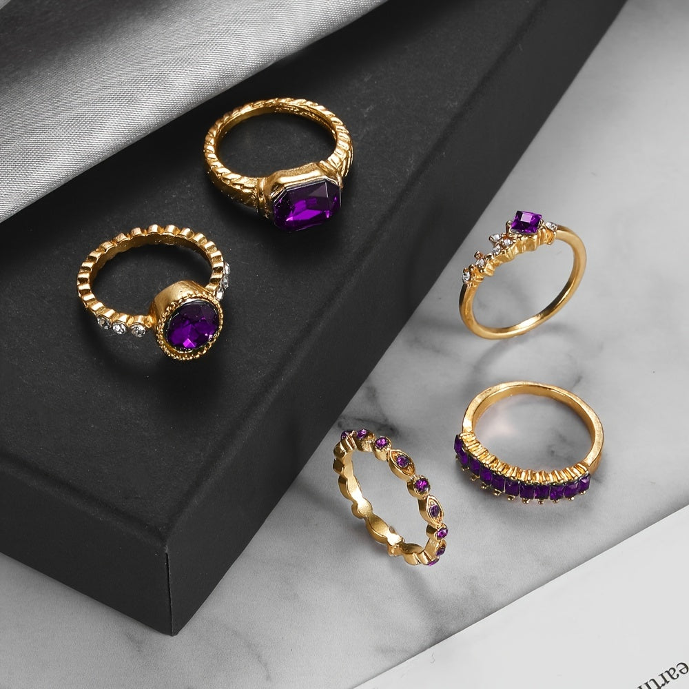 Bague améthyste en or