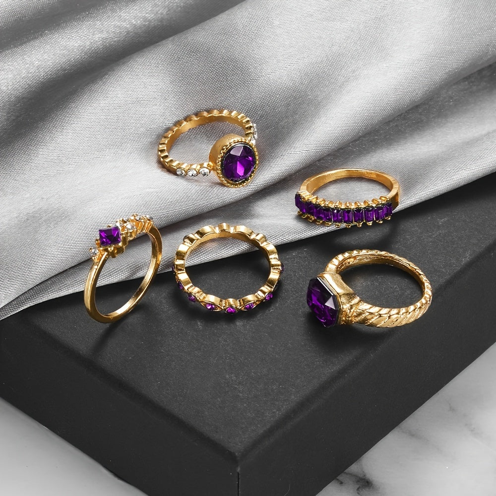 Bague améthyste en or