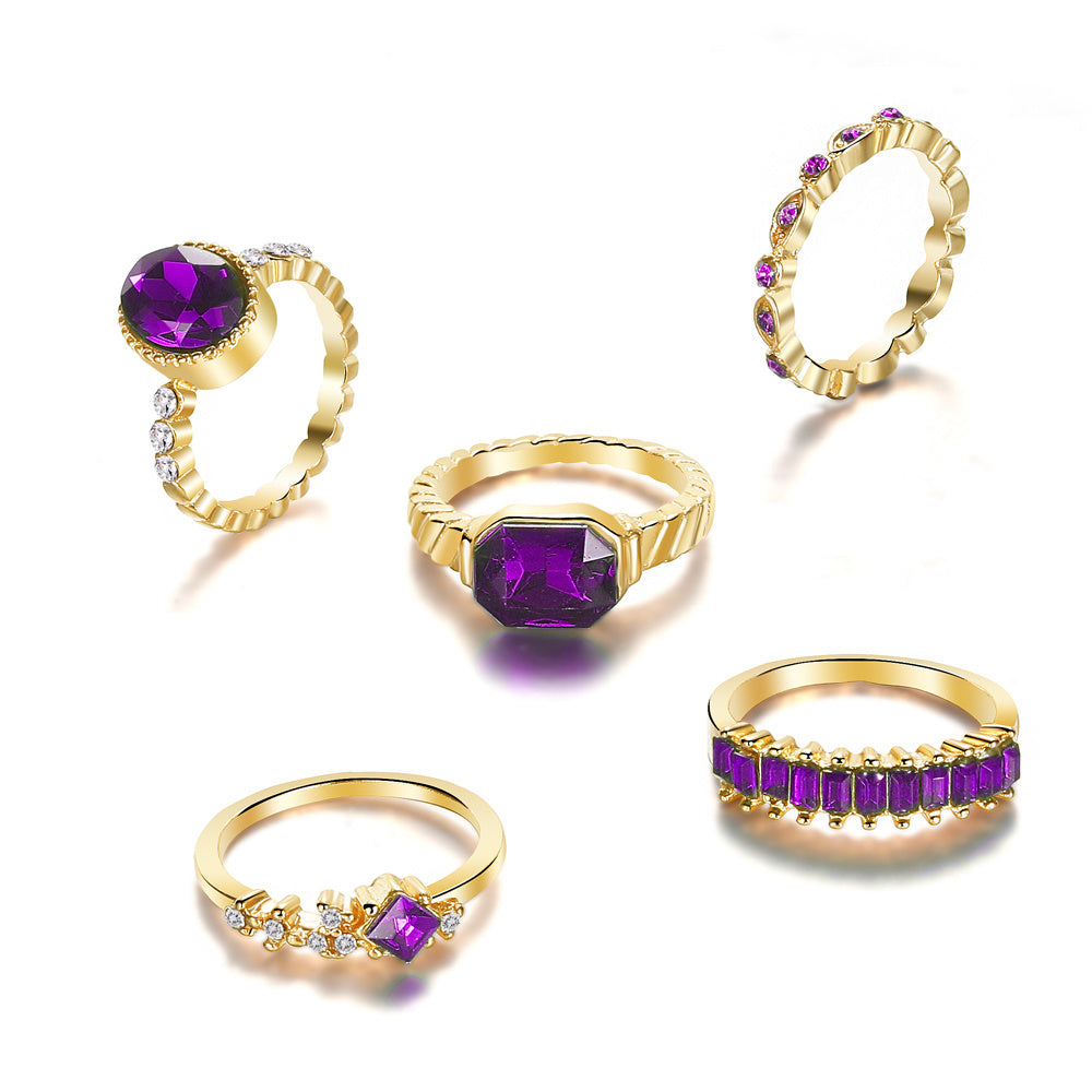 Bague améthyste en or