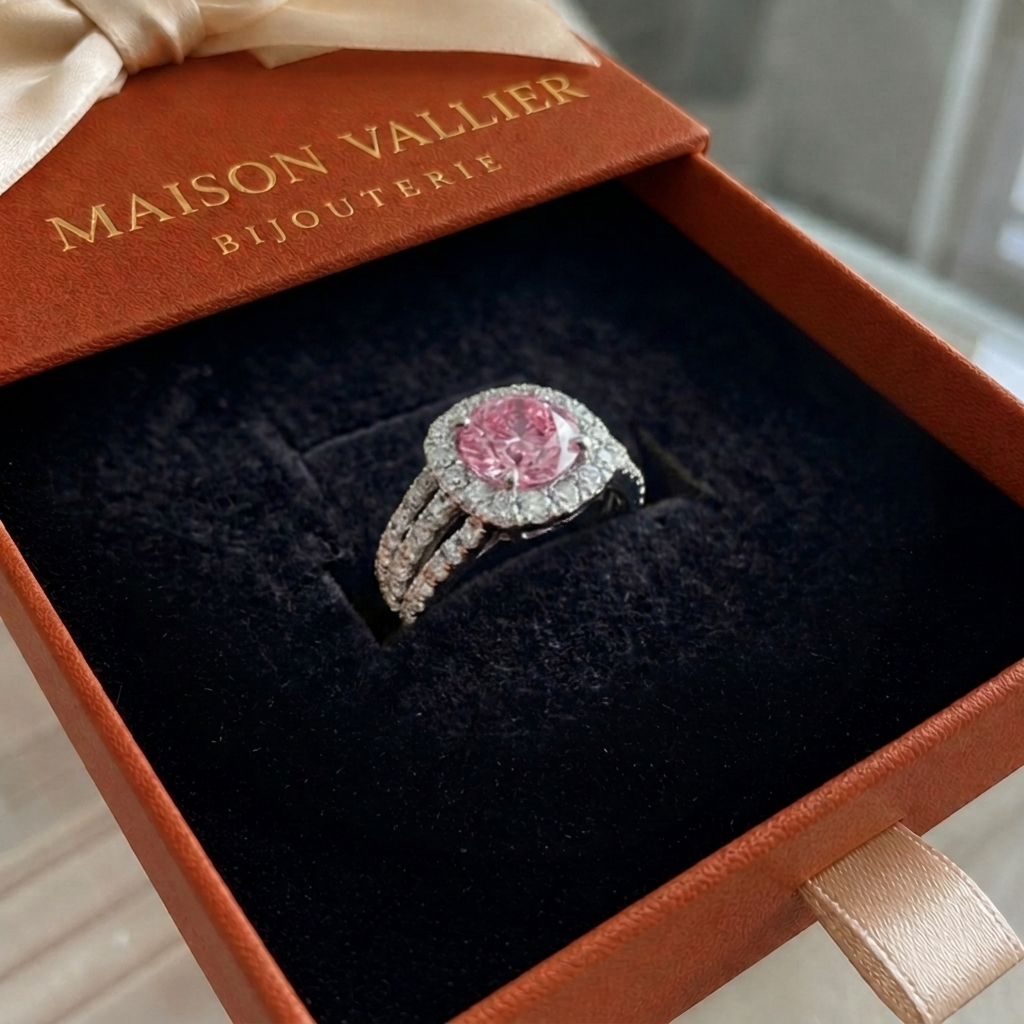 Bague auréole impériale en or rose
