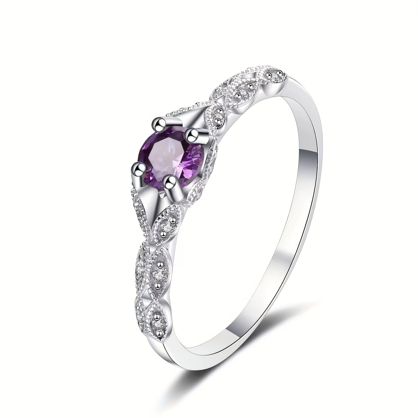 Bague Brigitte avec Améthyste