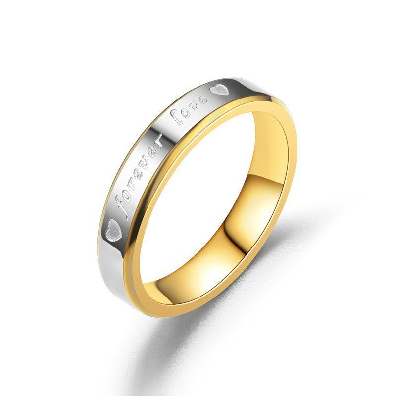 Bague Couple amour éternel en or