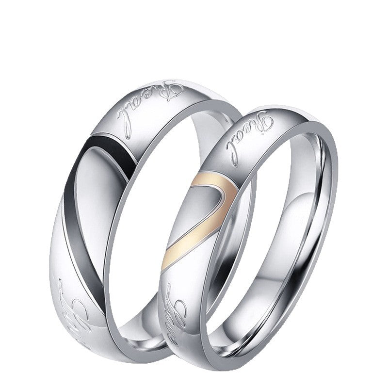 Bague Couple éternel en or blanc