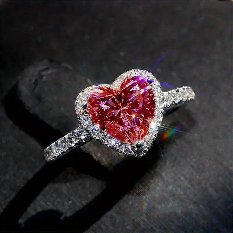 Bague Delara Carmessine en or blanc