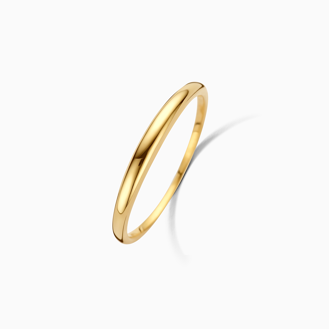 Bague dôme Slim en or