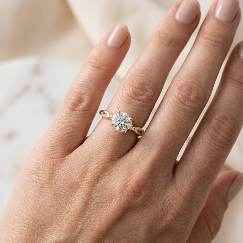 Bague éclat éternel en or