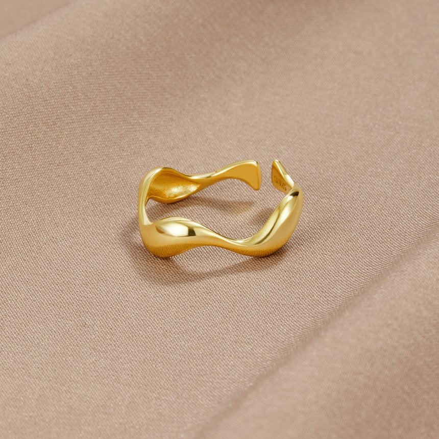 Bague Élyra Fluide flow en or