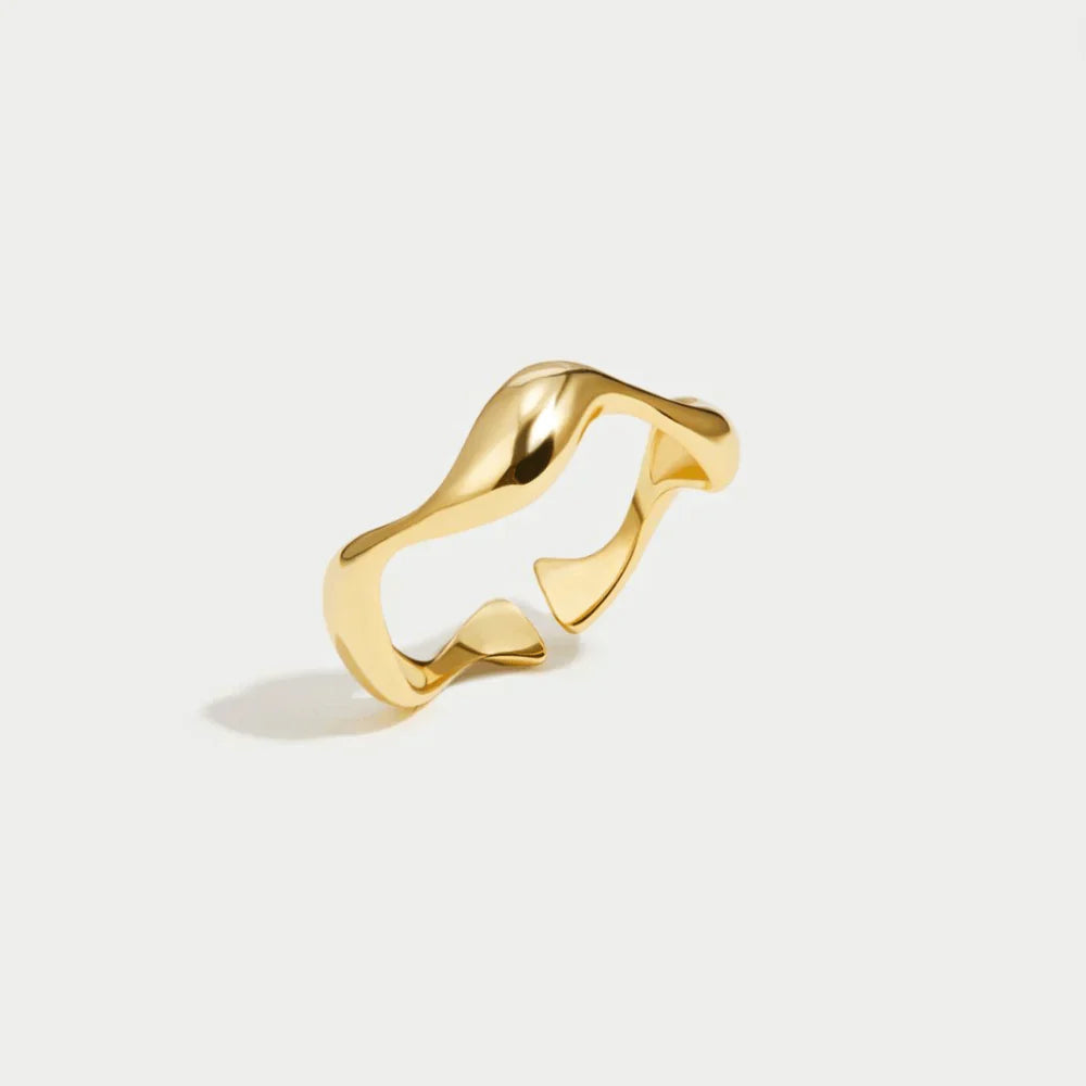 Bague Élyra Fluide flow en or
