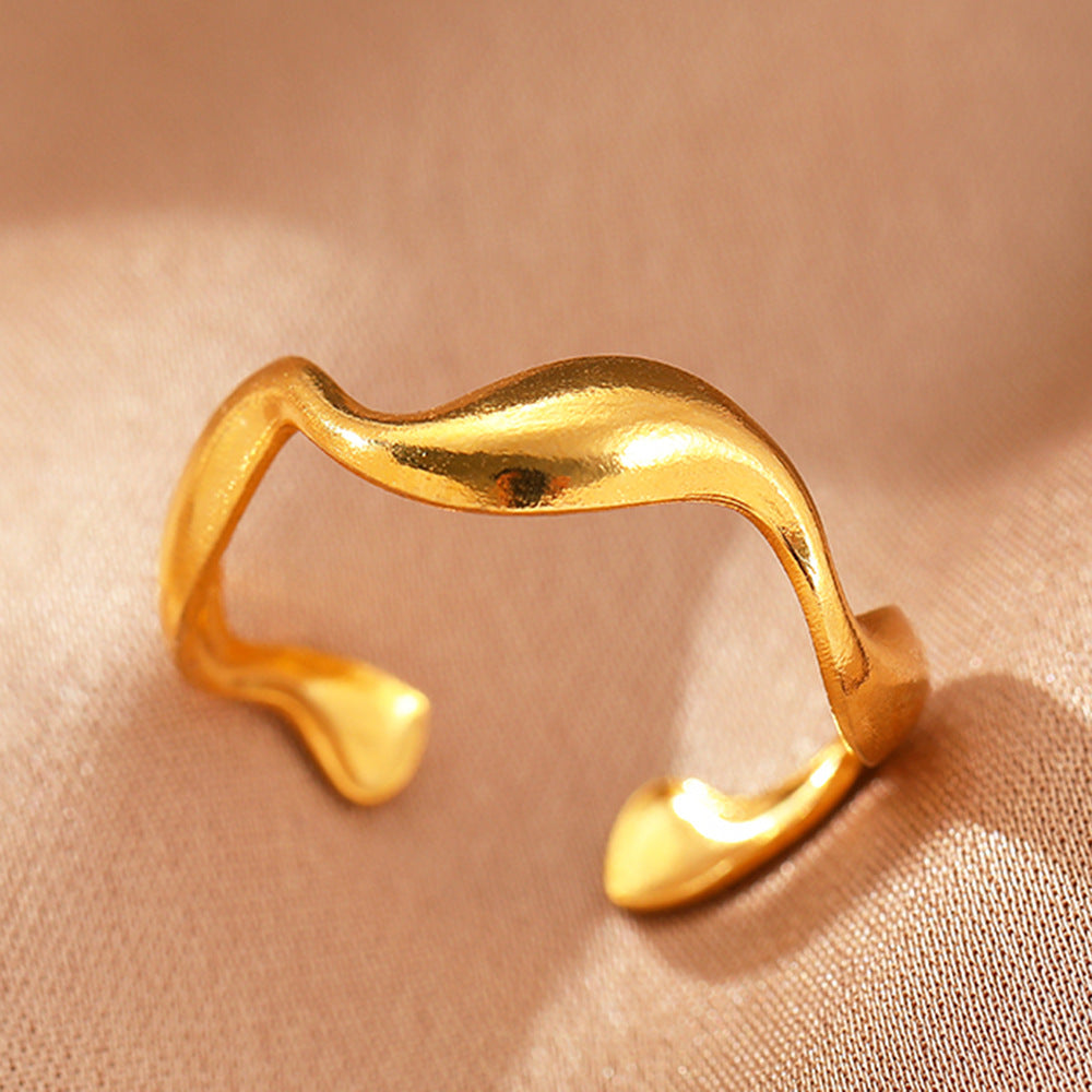 Bague Élyra Fluide flow en or