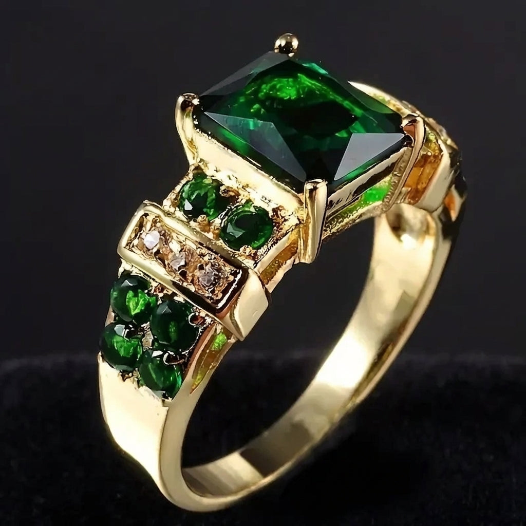 Bague émeraude fascinante en or