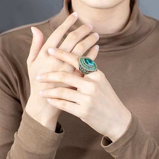 Bague émeraude Régente en or