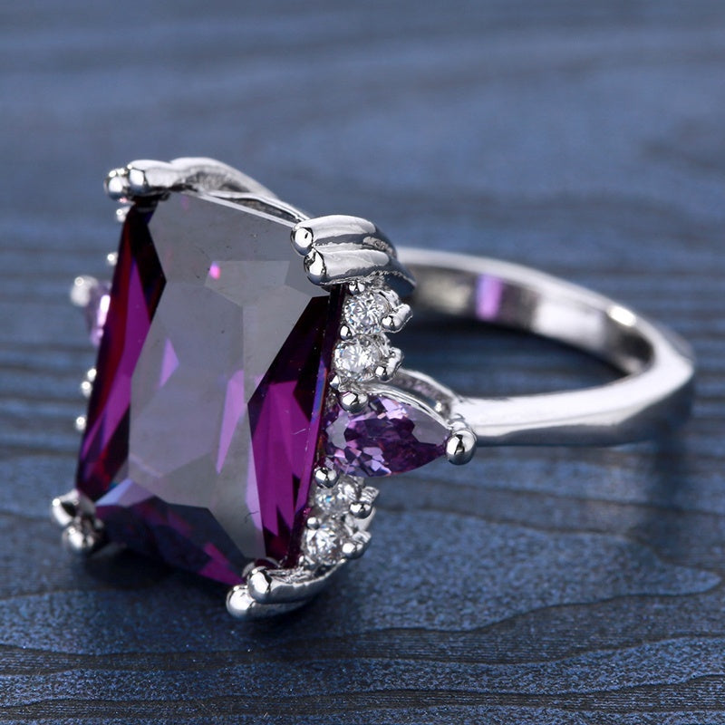 Bague Franziska améthyste en or
