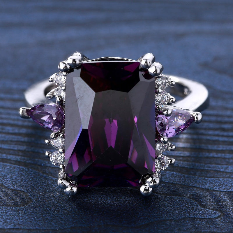 Bague Franziska améthyste en or