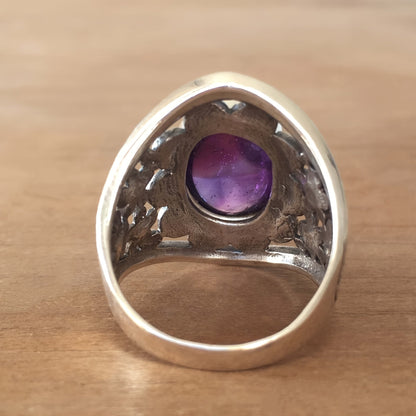 Bague Hyda en Agate & Améthyste