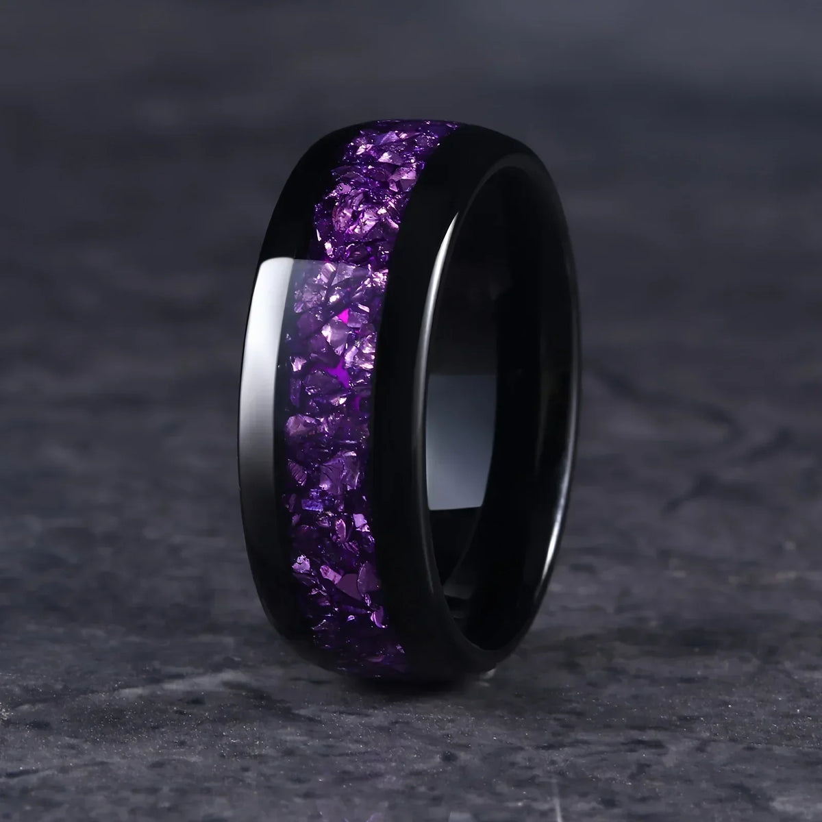 Bague Joanna améthyste en or