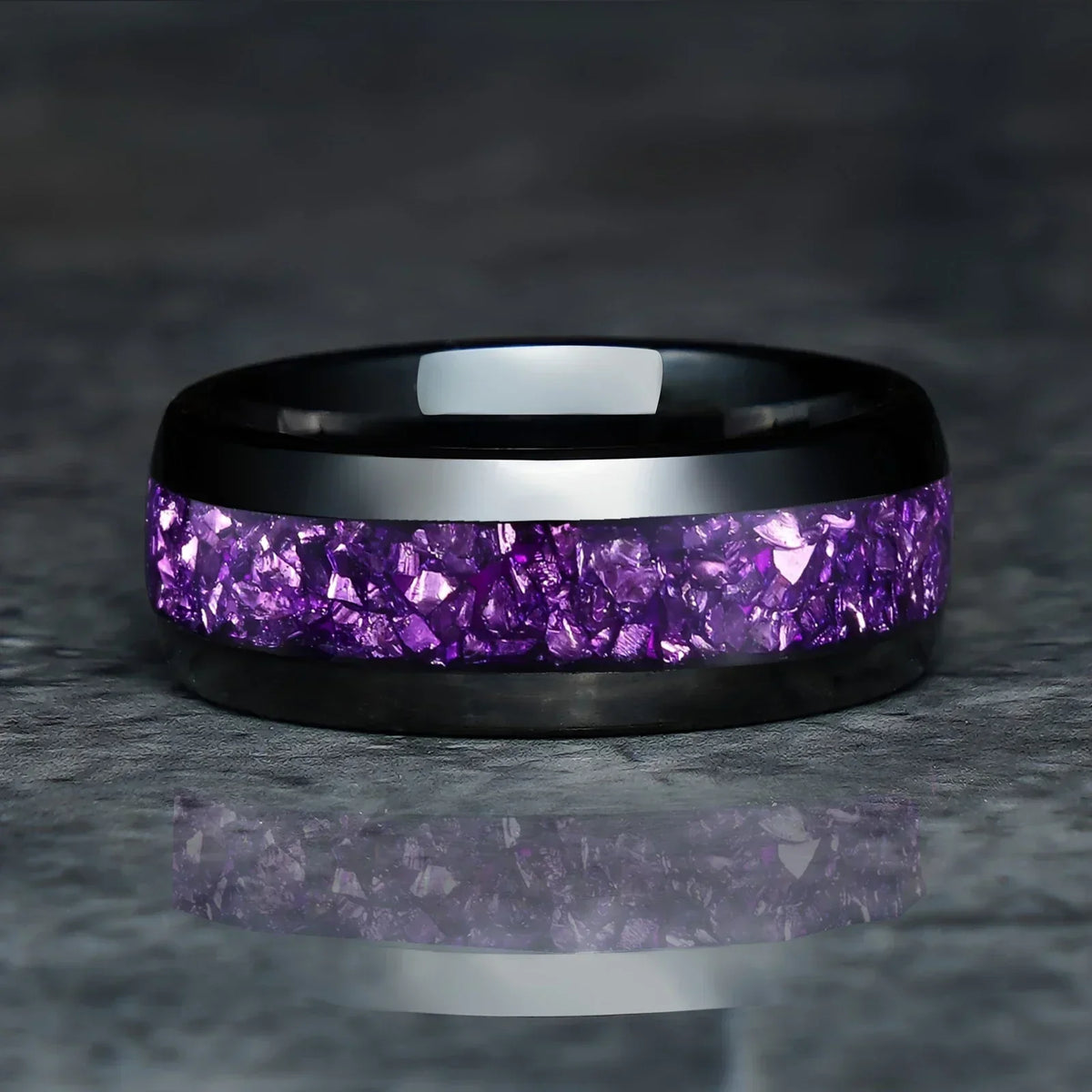 Bague Joanna améthyste en or