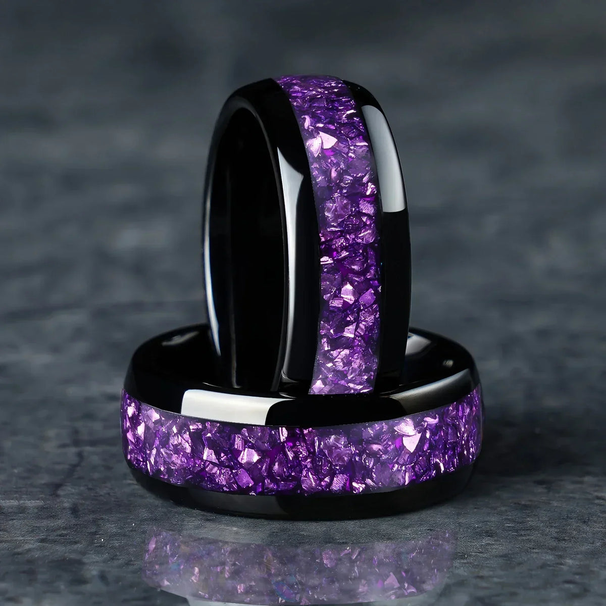 Bague Joanna améthyste en or