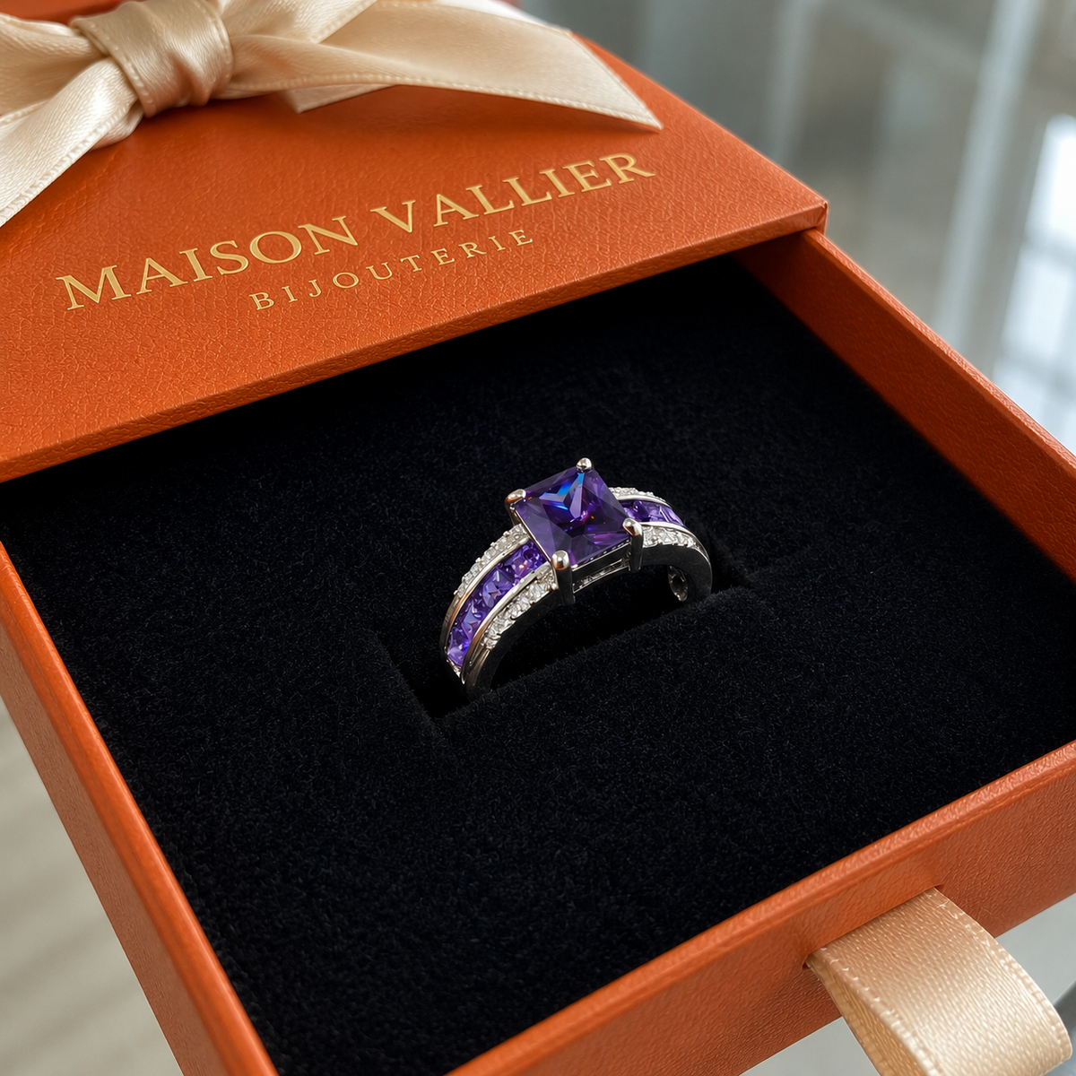 Bague Kassia Lilacmont en or blanc