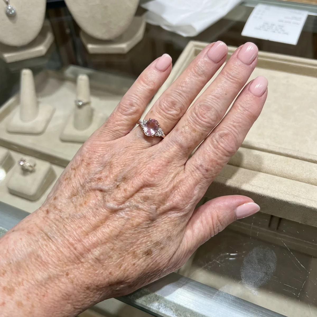 Bague Lustre bloom en or rose