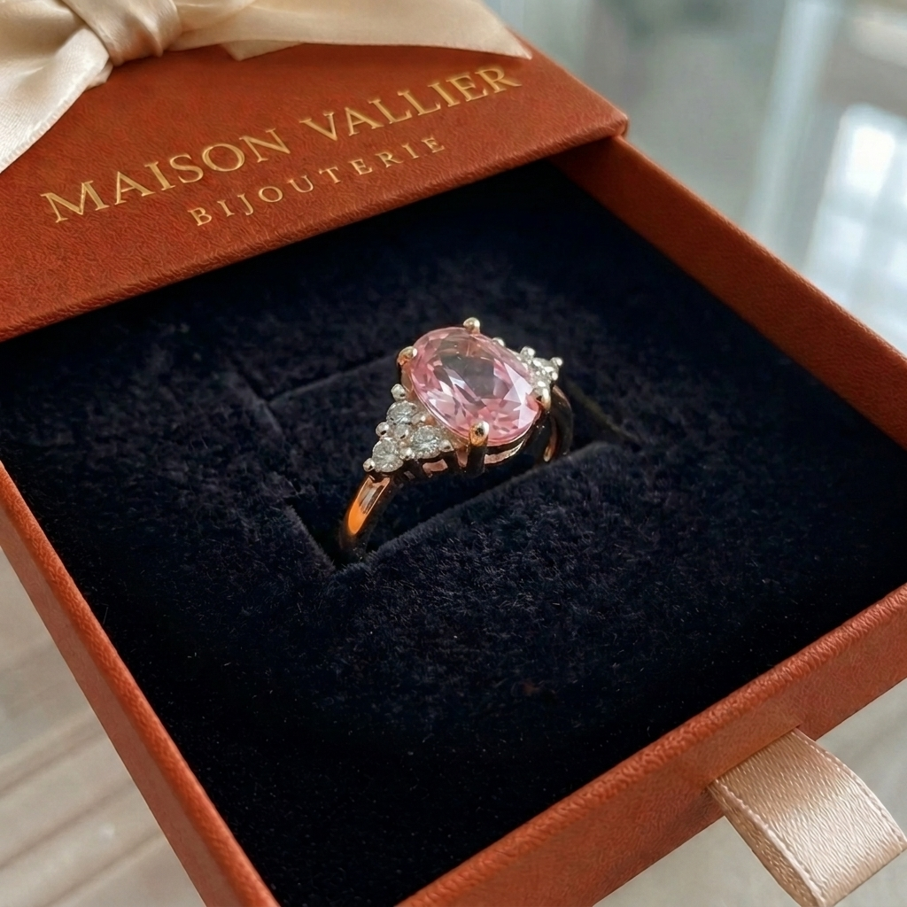 Bague Lustre bloom en or rose