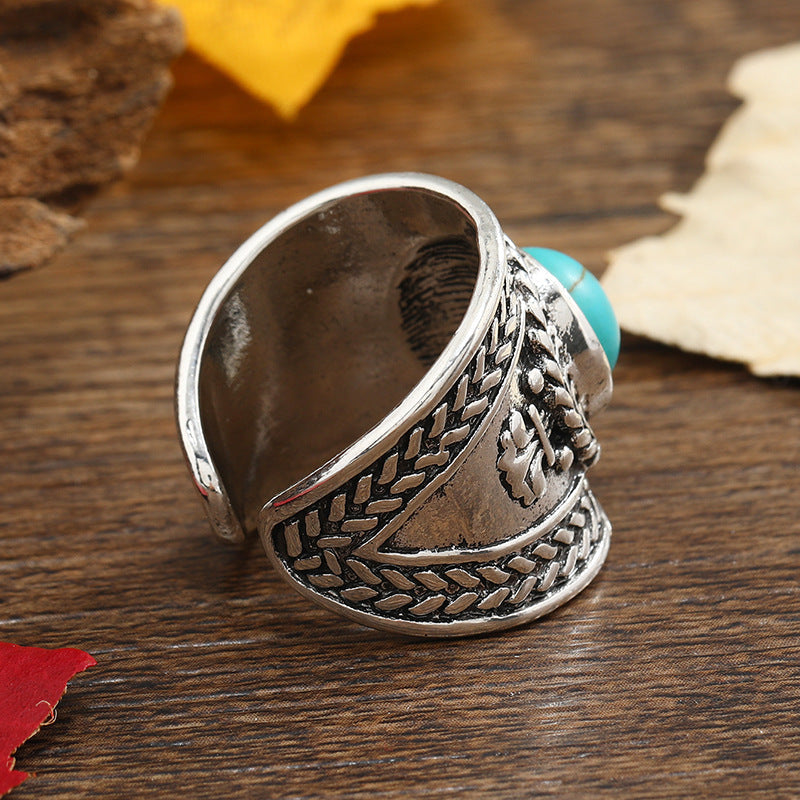 Bague ouverte Ravik pierre en or blanc