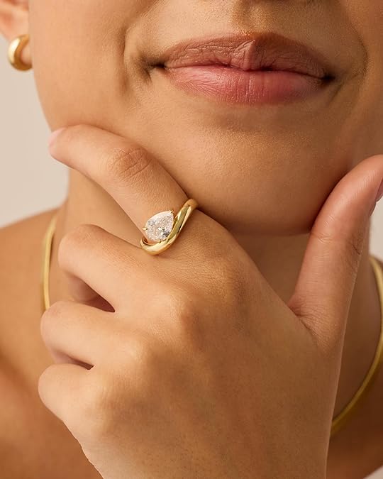 Bague promesse Ondulée en or