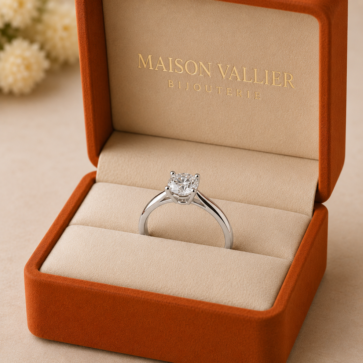 Bague Savaya plage en or blanc
