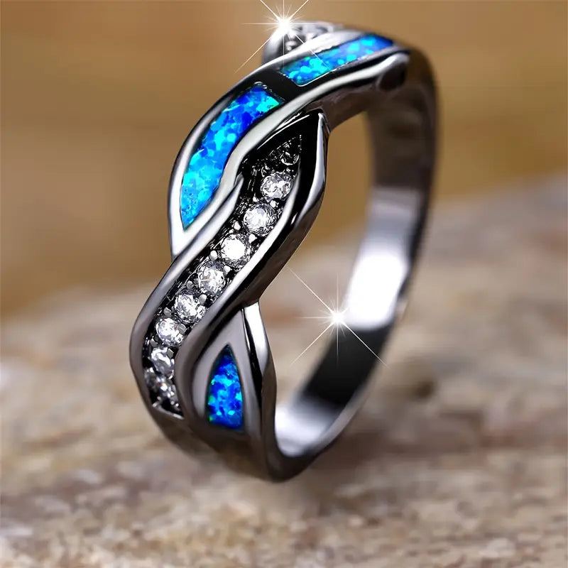 Bague Thessia Lunebray en or blanc