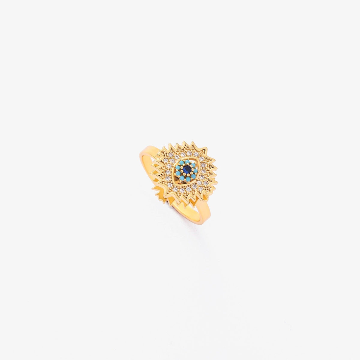 Bague tourbillon éclat de saphir en or
