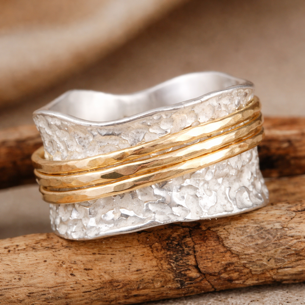 Bague vintage fine en or