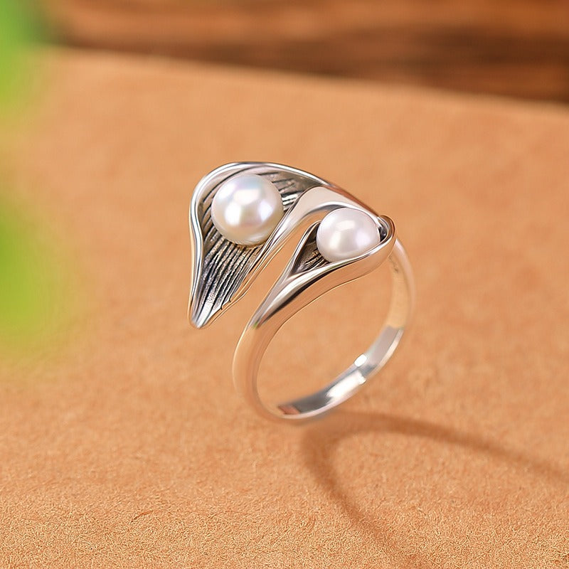 Bague vintage avec marguerites en or
