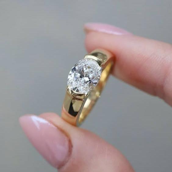 Bague vintage et brillants en or