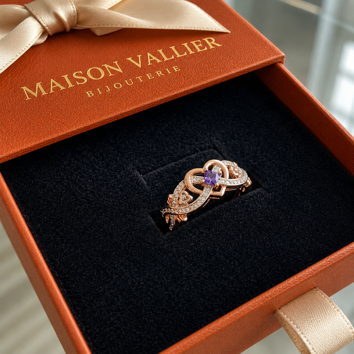 Bague Violetheart en or bicolore