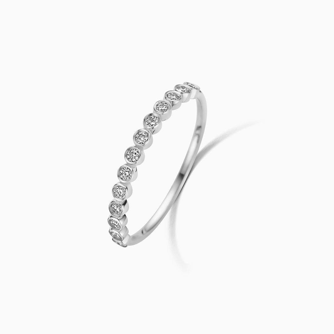 Bague à bulles en or