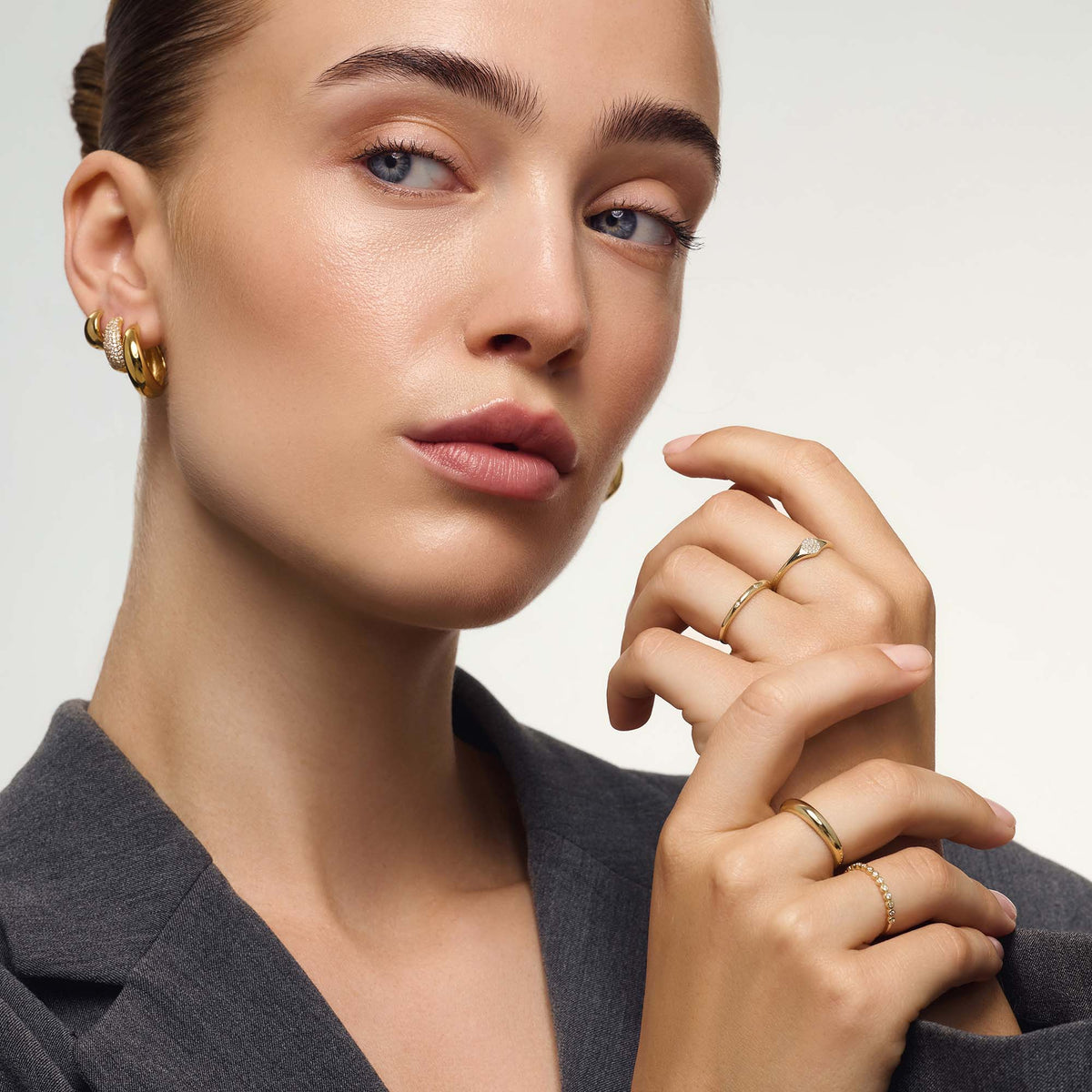Bague à bulles en or