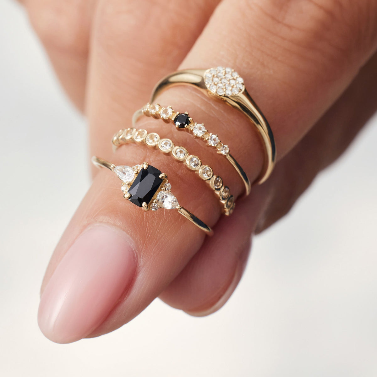 Bague à bulles en or