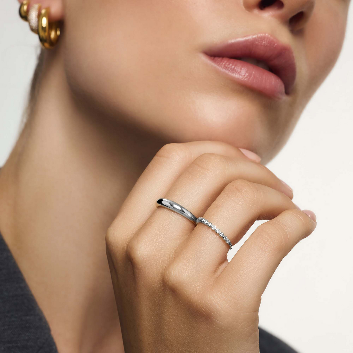 Bague à bulles en or