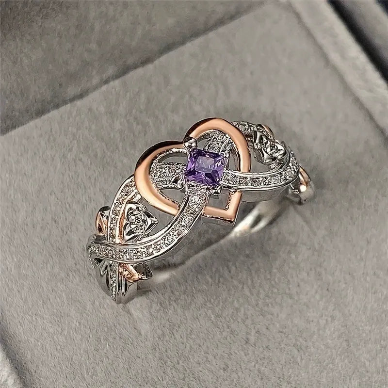 Bague bicolore en or mixte