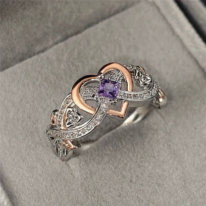Bague bicolore en or mixte