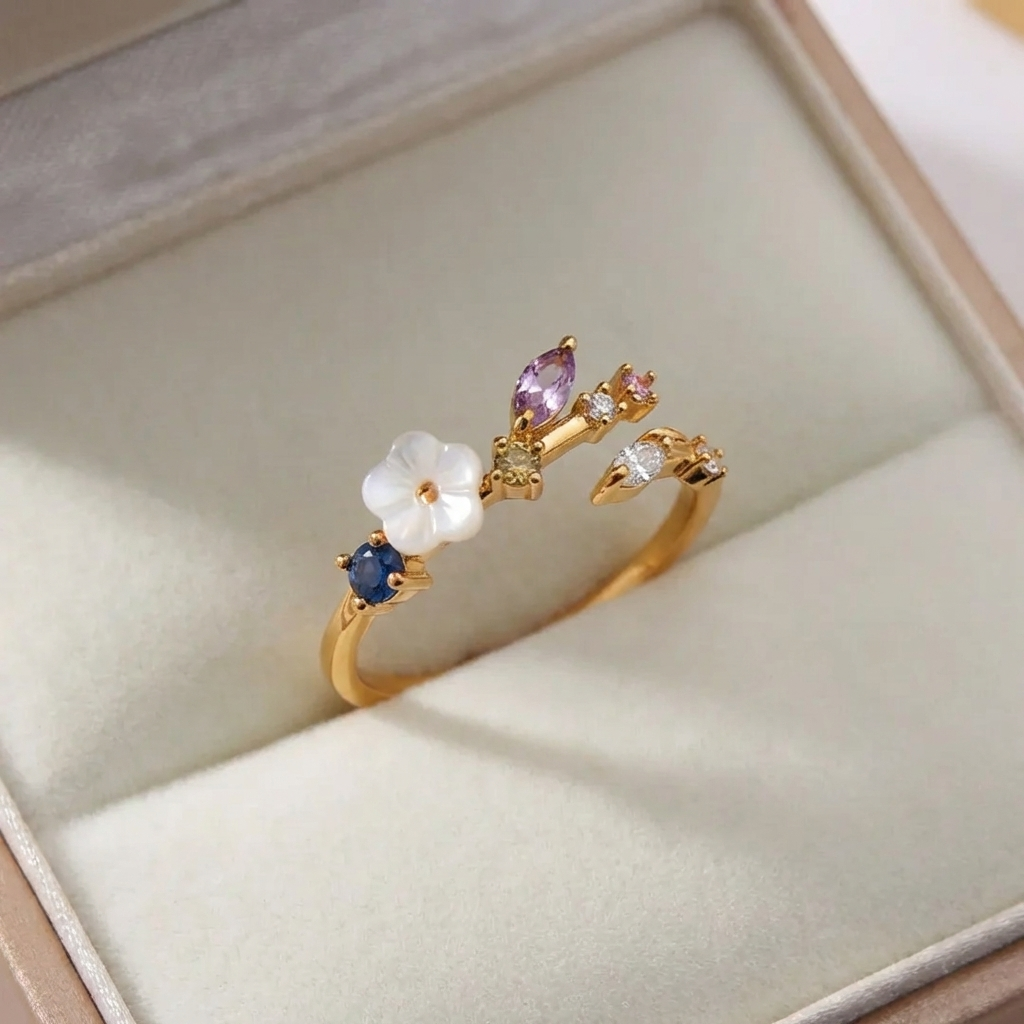Bague de printemps en or