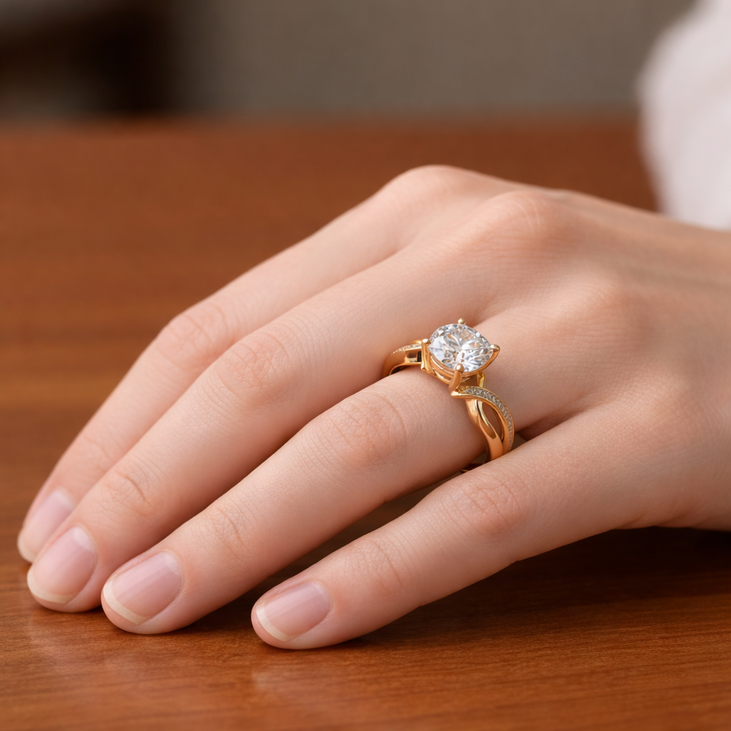 Bague « éclat éternel » en or