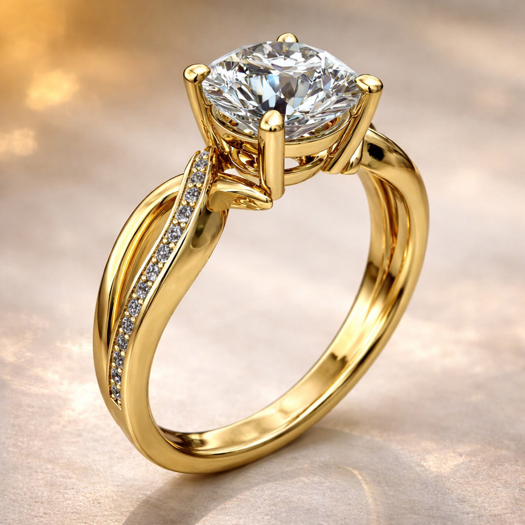 Bague « éclat éternel » en or