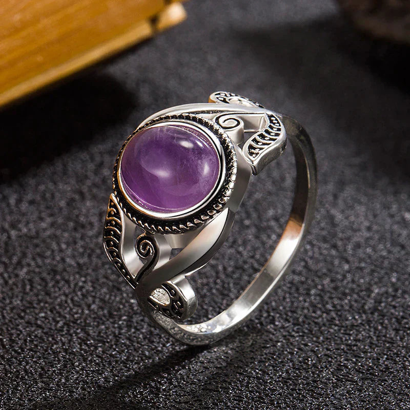 Bague en améthyste en or
