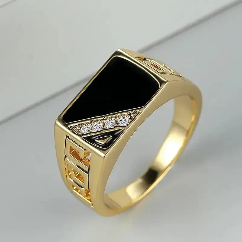 Bague avec or et cristaux en or blanc
