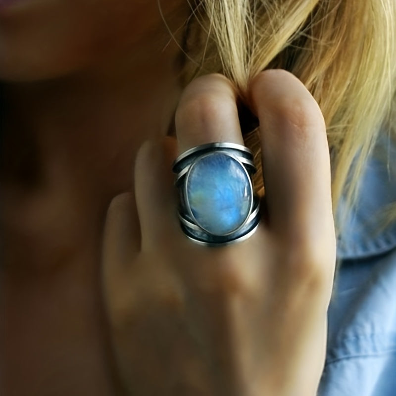 Bague magique en pierre de lune