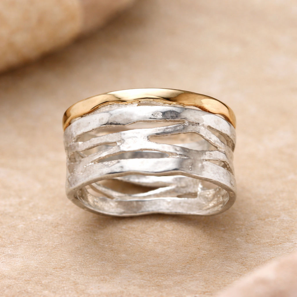 Bague rétro « Oco » en or