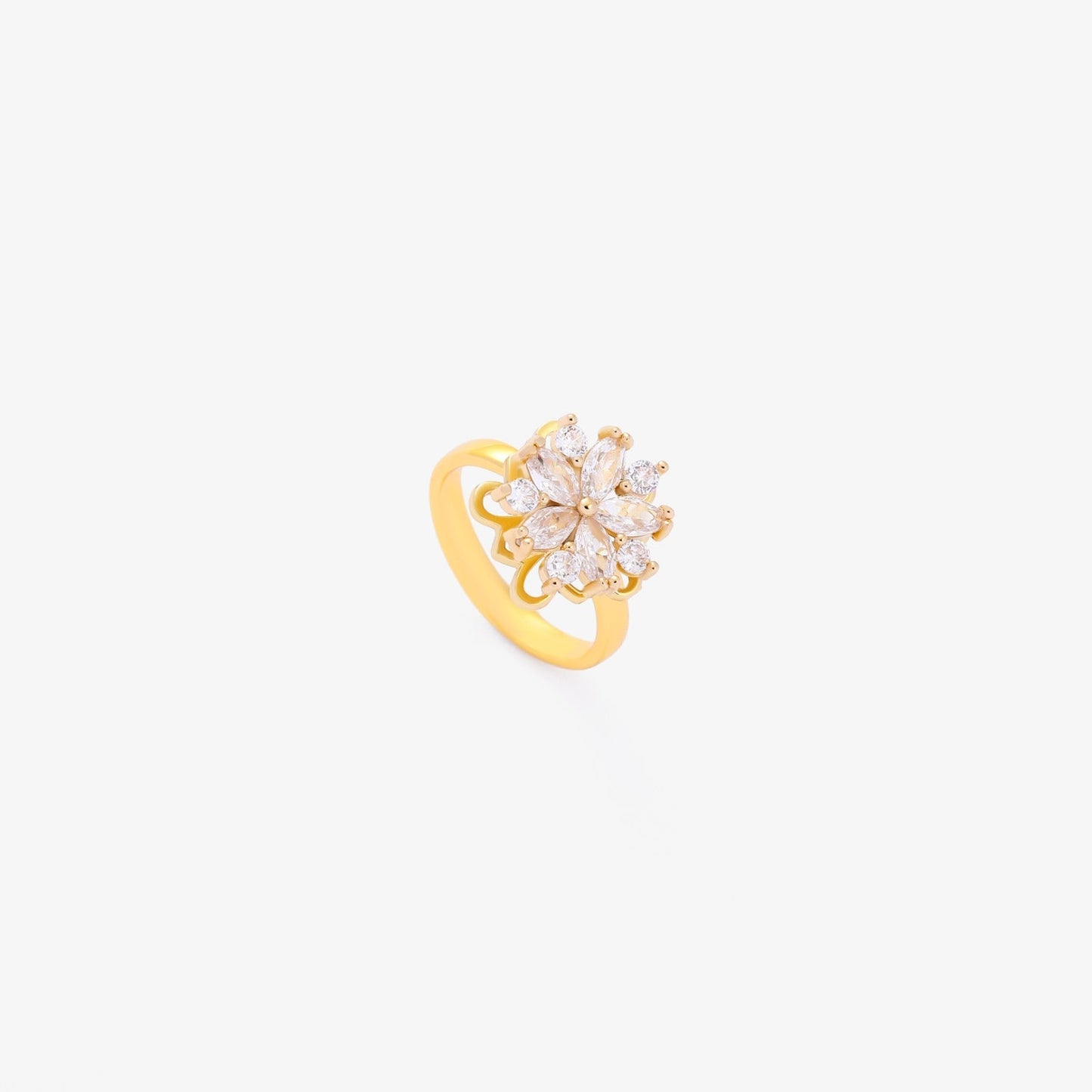 Bague tournante Flora Accent | Or